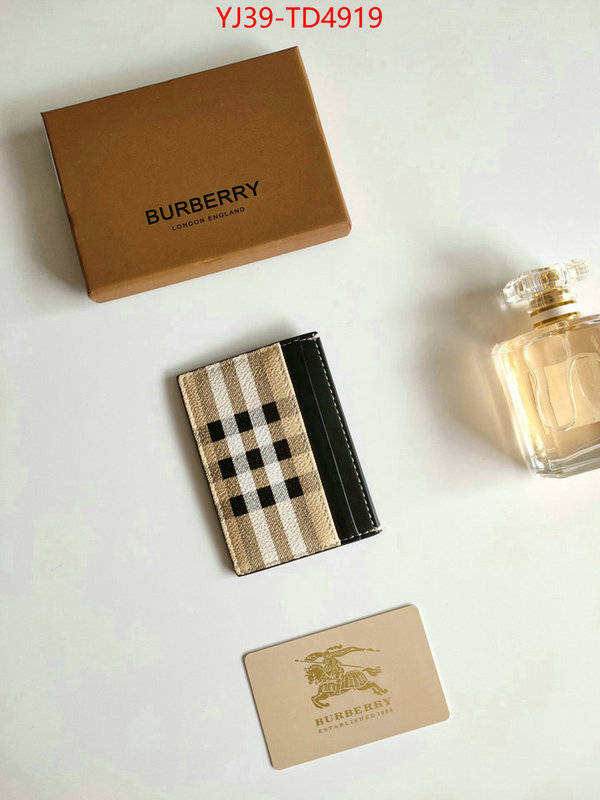 Burberry Bags(4A)-Wallet,best knockoff ,ID: TD4919,$: 39USD