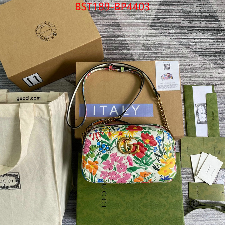 Gucci Bags(TOP)-Marmont,wholesale replica shop ,ID: BP4403,$: 189USD