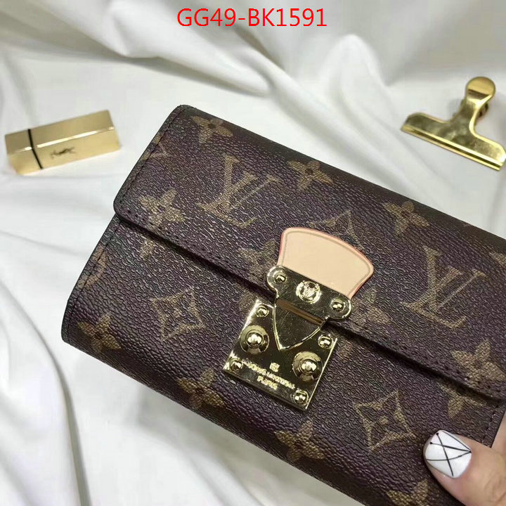 LV Bags(4A)-Wallet,ID: BK1591,$:49USD