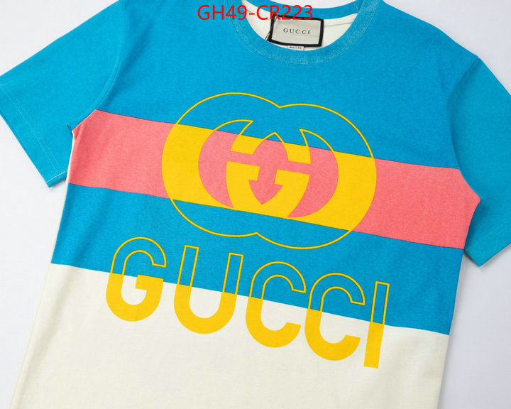 Clothing-Gucci,designer 1:1 replica , ID: CR223,$: 49USD