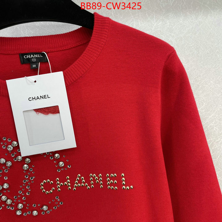 Clothing-Chanel,buy the best replica , ID: CW3425,$: 89USD