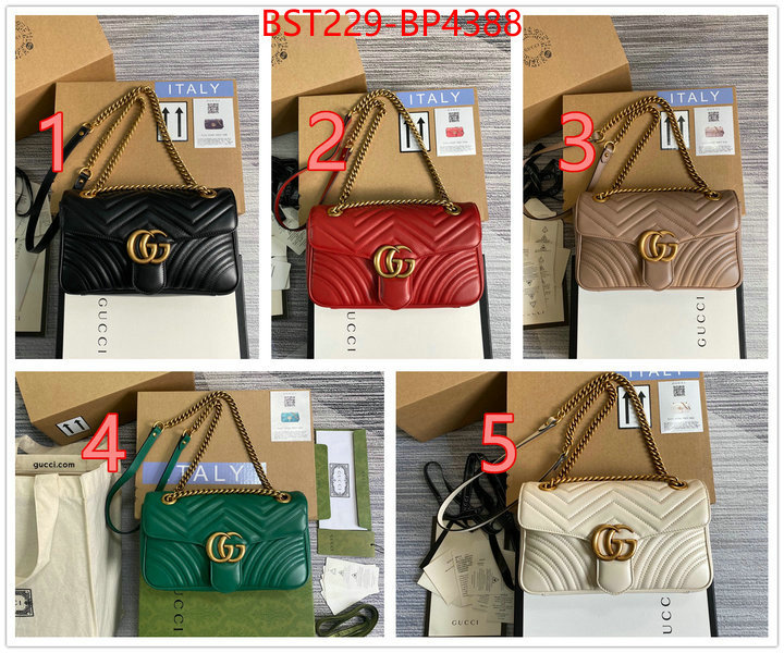 Gucci Bags(TOP)-Marmont,top fake designer ,ID: BP4388,$: 229USD