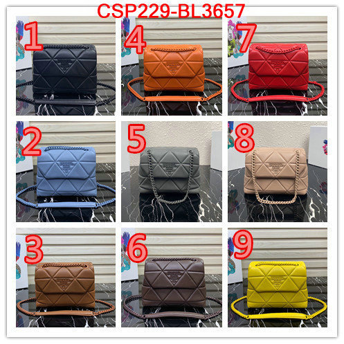 Prada Bags(TOP)-Diagonal-,ID: BL3657,$: 229USD