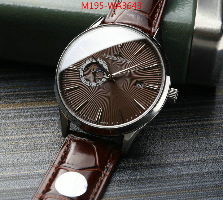 Watch(4A)-JaegerLeCoultre,what is top quality replica ,ID: WA3643,$: 195USD