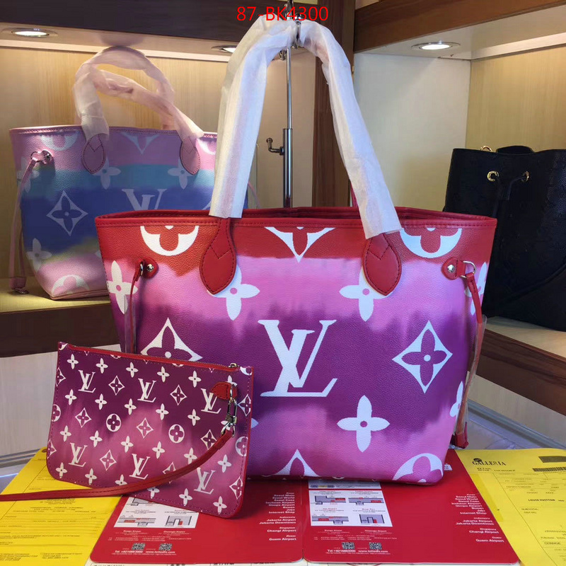 LV Bags(4A)-Neverfull-,shop now ,ID: BK4300,$: 87USD