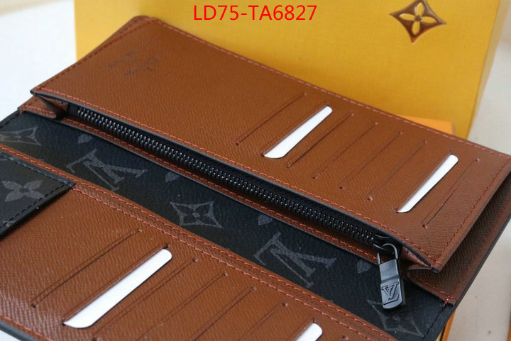 LV Bags(TOP)-Wallet,ID: TA6827,$: 75USD