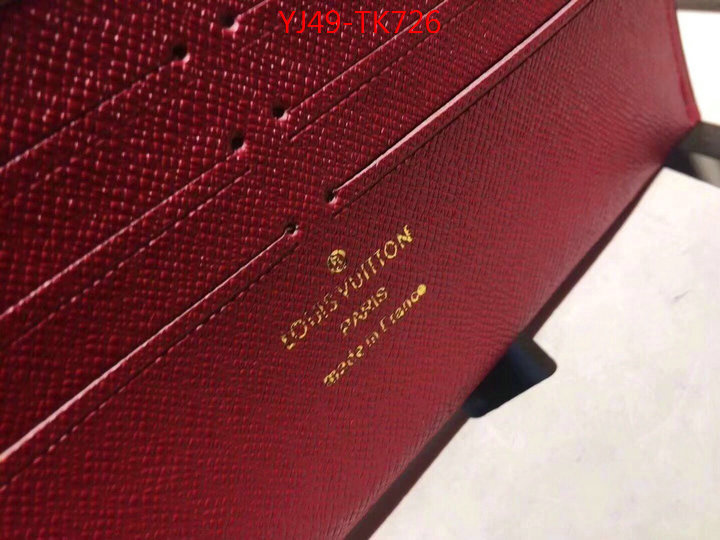 LV Bags(4A)-Wallet,ID: TK726,$:49USD