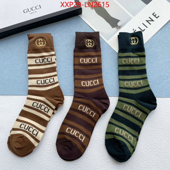 Sock-Gucci,shop the best high quality , ID: LN2615,$: 29USD