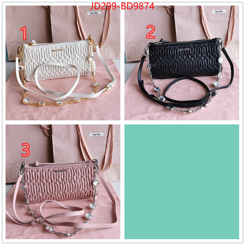 Miu Miu Bags(TOP)-Diagonal-,the quality replica ,ID: BD9874,$: 299USD