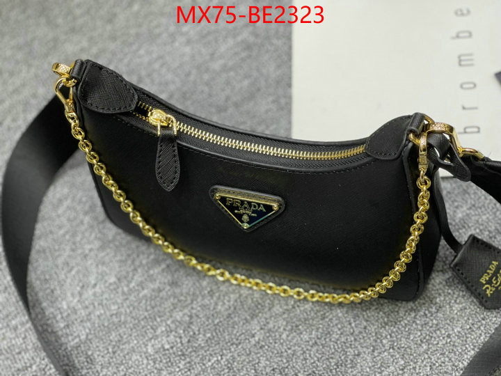 Prada Bags(4A)-Re-Edition 2005,the highest quality fake ,ID: BE2323,$: 75USD
