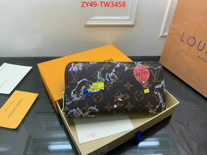 LV Bags(4A)-Wallet,wholesale 2023 replica ,ID: TW3458,$: 49USD