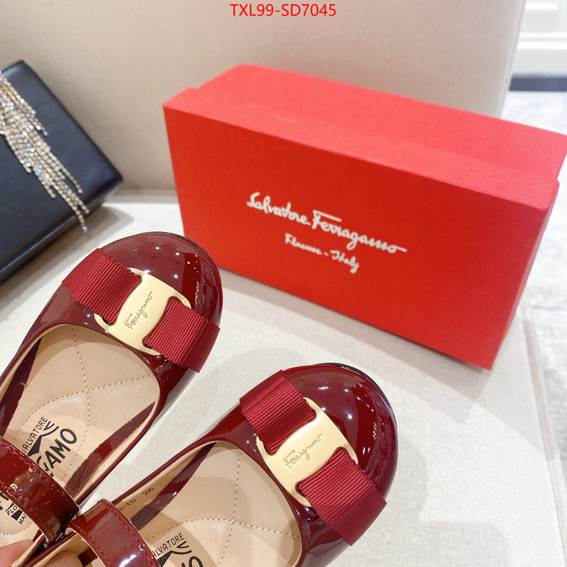 Kids shoes-Ferragamo,quality aaaaa replica , ID: SD7045,$: 99USD