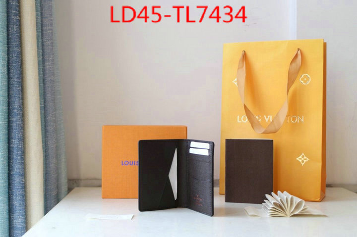 LV Bags(TOP)-Wallet,ID: TL7434,$: 45USD