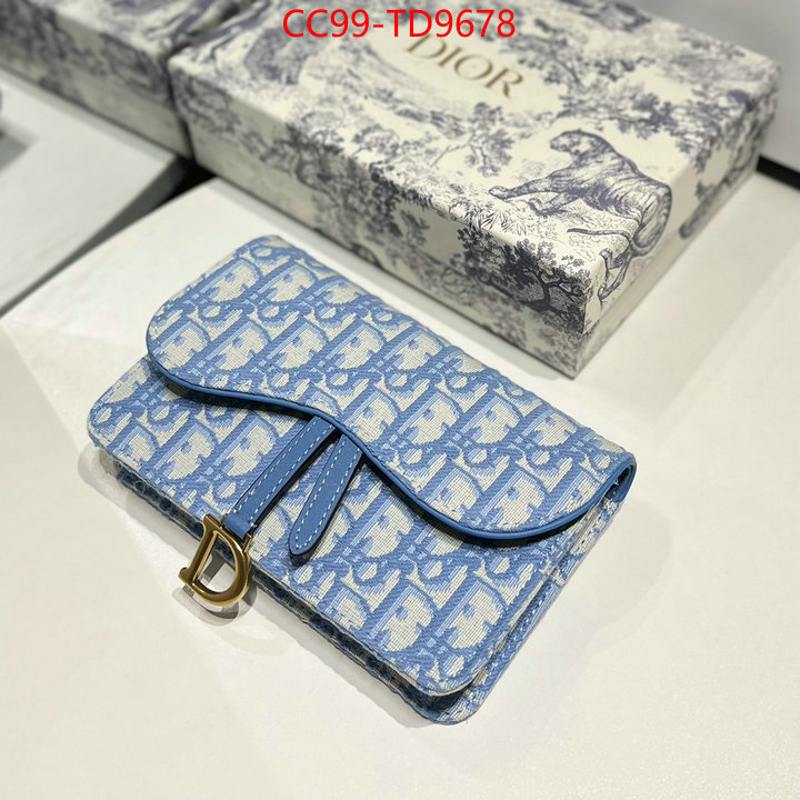 Dior Bags(TOP)-Wallet-,ID: TD9678,$: 99USD