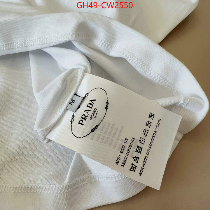 Clothing-Prada,top designer replica , ID: CW2550,$: 49USD