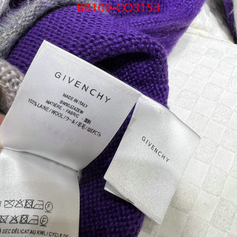 Clothing-Givenchy,replica 2023 perfect luxury ,ID: CO3153,$: 109USD