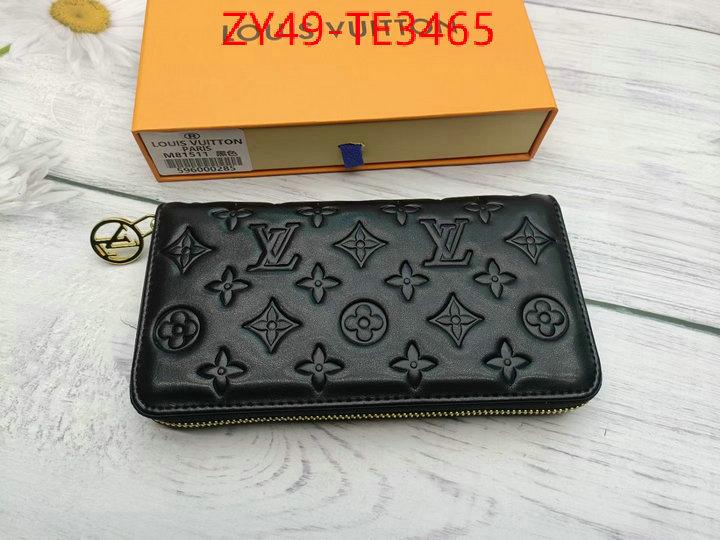 LV Bags(4A)-Wallet,buy high quality cheap hot replica ,ID: TE3465,$: 49USD