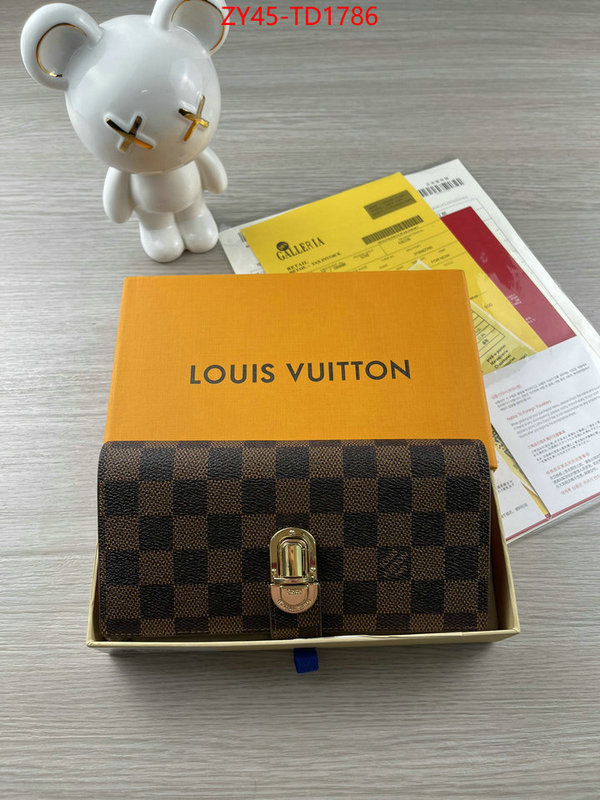 LV Bags(4A)-Wallet,ID: TD1786,$: 45USD