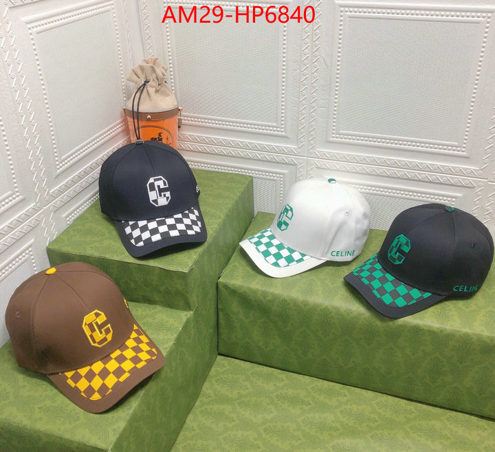 Cap (Hat)-Celine,mirror copy luxury , ID: HP6840,$: 29USD