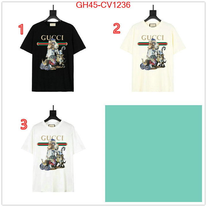 Clothing-Gucci,online from china designer , ID: CV1236,$: 45USD