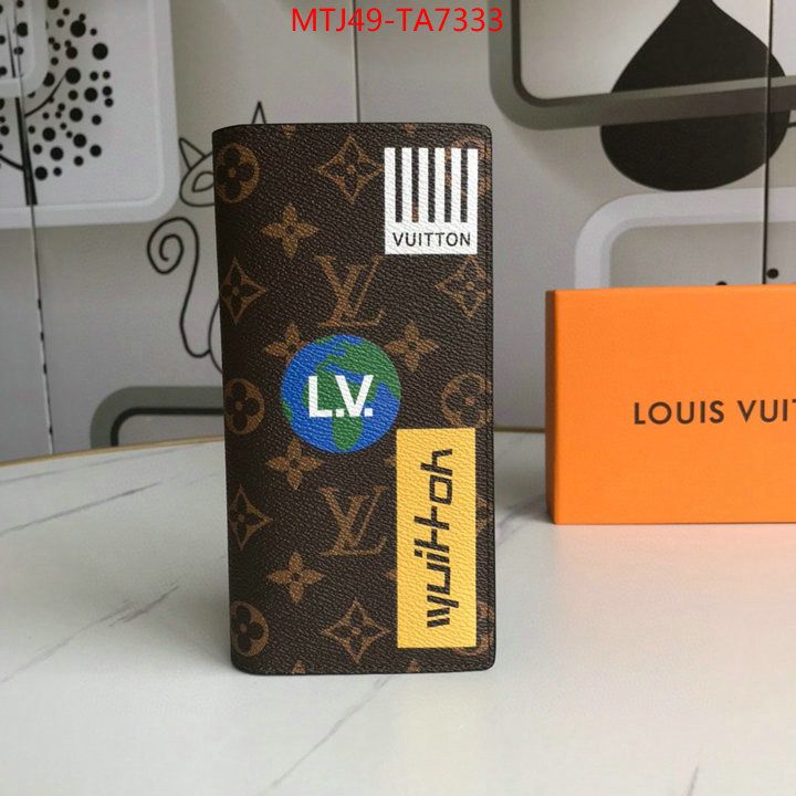 LV Bags(4A)-Wallet,ID: TA7333,$: 49USD