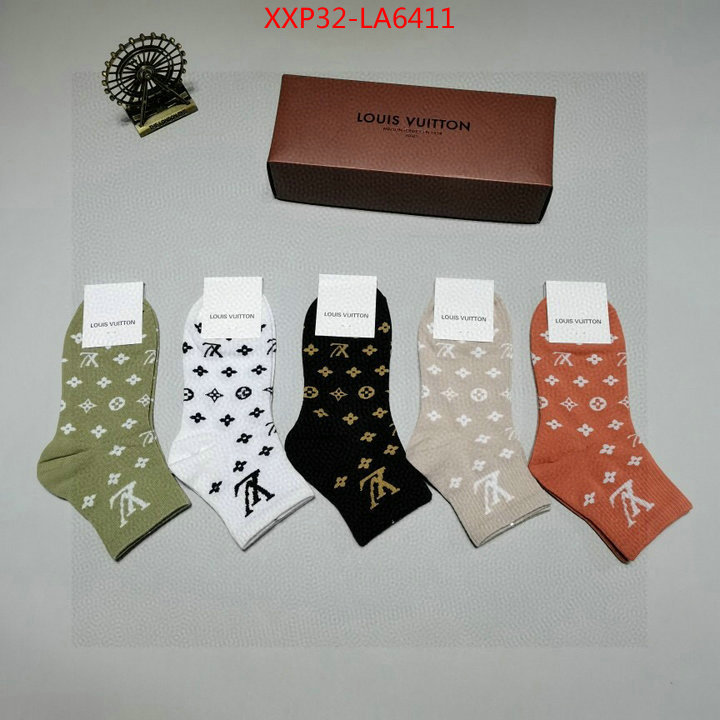 Sock-LV,designer wholesale replica , ID: LA6411,$: 32USD