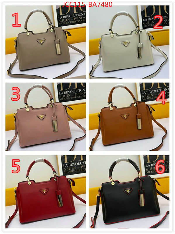 Prada Bags(4A)-Handbag-,top fake designer ,ID: BA7480,$: 115USD
