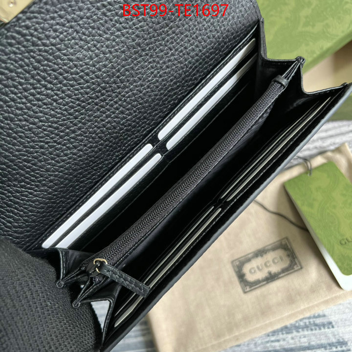 Gucci Bags(TOP)-Wallet-,wholesale replica ,ID: TE1697,$: 99USD