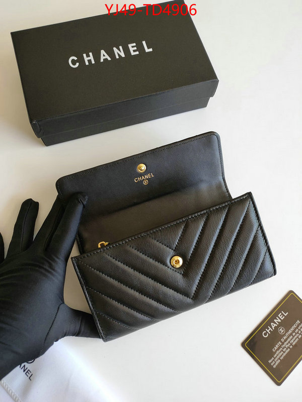 Chanel Bags(4A)-Wallet-,ID: TD4906,$: 49USD