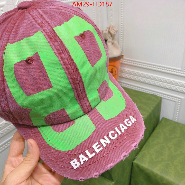 Cap (Hat)-Balenciaga,knockoff highest quality , ID: HD187,$: 29USD