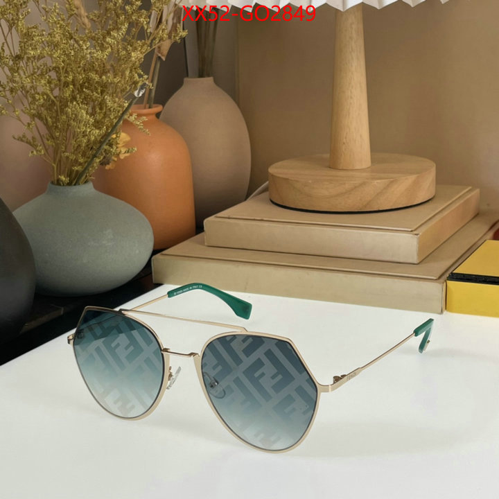 Glasses-Fendi,from china 2023 , ID: GO2849,$: 52USD