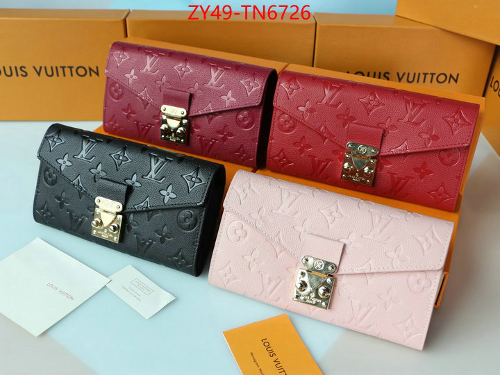 LV Bags(4A)-Wallet,ID: TN6726,$: 49USD