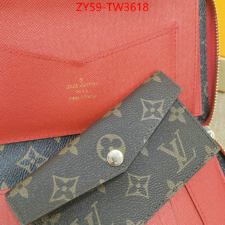 LV Bags(4A)-Wallet,online sales ,ID: TW3618,$: 59USD