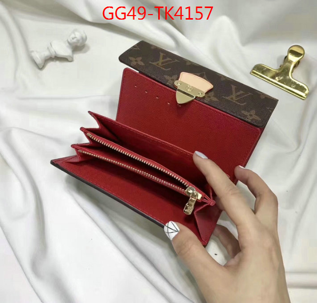 LV Bags(4A)-Wallet,ID: TK4157,$:49USD