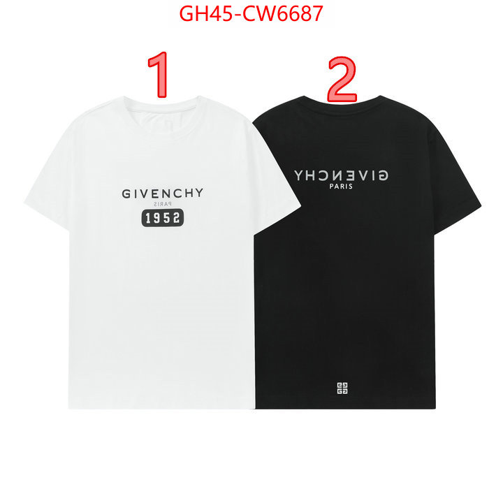 Clothing-Givenchy,luxury fake ,ID: CW6687,$: 45USD