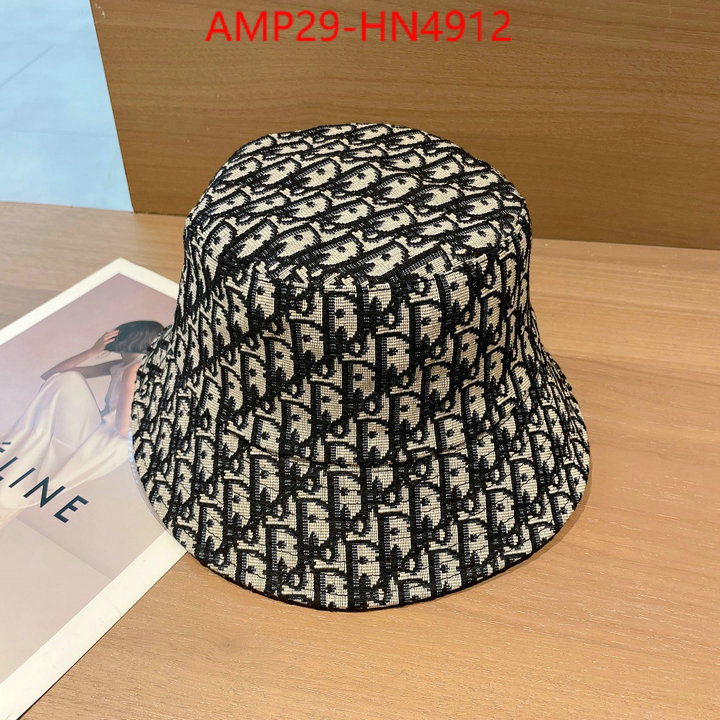 Cap (Hat)-Dior,luxury fashion replica designers , ID: HN4912,$: 29USD