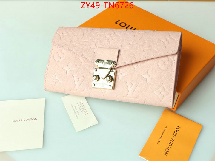 LV Bags(4A)-Wallet,ID: TN6726,$: 49USD