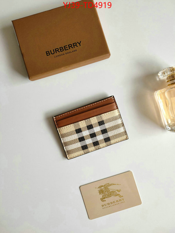 Burberry Bags(4A)-Wallet,best knockoff ,ID: TD4919,$: 39USD