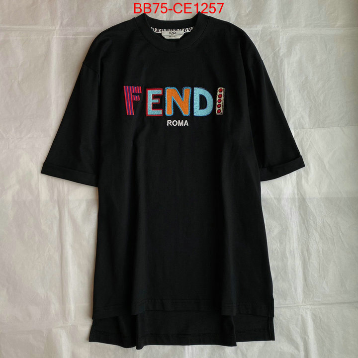 Clothing-Fendi,what is a 1:1 replica , ID: CE1257,$: 75USD