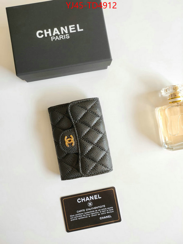 Chanel Bags(4A)-Wallet-,ID: TD4912,$: 45USD