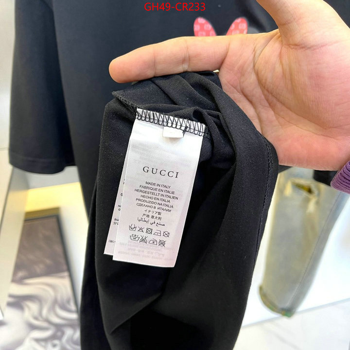 Clothing-Gucci,best quality replica , ID: CR233,$: 49USD