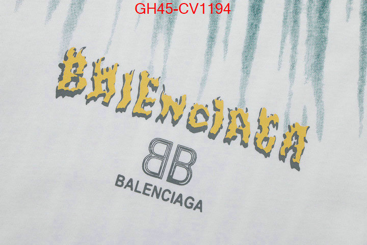 Clothing-Balenciaga,what best designer replicas , ID: CV1194,$: 45USD