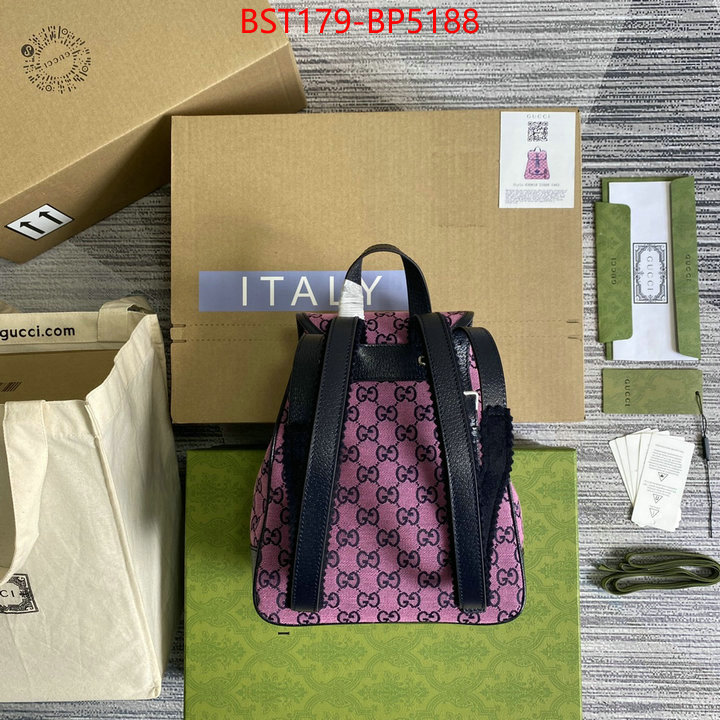 Gucci Bags(TOP)-Backpack-,where quality designer replica ,ID: BP5188,$: 179USD