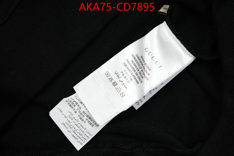 Clothing-Gucci,top designer replica , ID: CD7895,$: 75USD