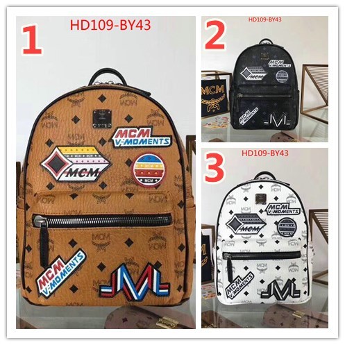 MCM Bags(TOP)-Backpack-,ID: BY43,$:109USD