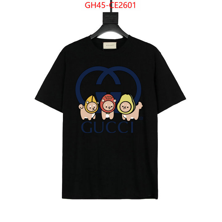 Clothing-Gucci,where to buy fakes , ID: CE2601,$: 45USD