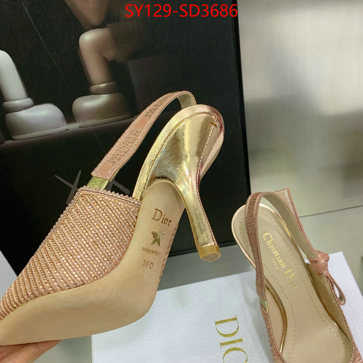 Women Shoes-Dior,buy 2023 replica , ID: SD3686,$: 129USD