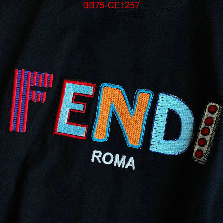 Clothing-Fendi,what is a 1:1 replica , ID: CE1257,$: 75USD