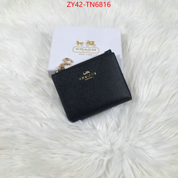 Coach Bags(4A)-Wallet,top 1:1 replica ,ID: TN6816,$: 42USD