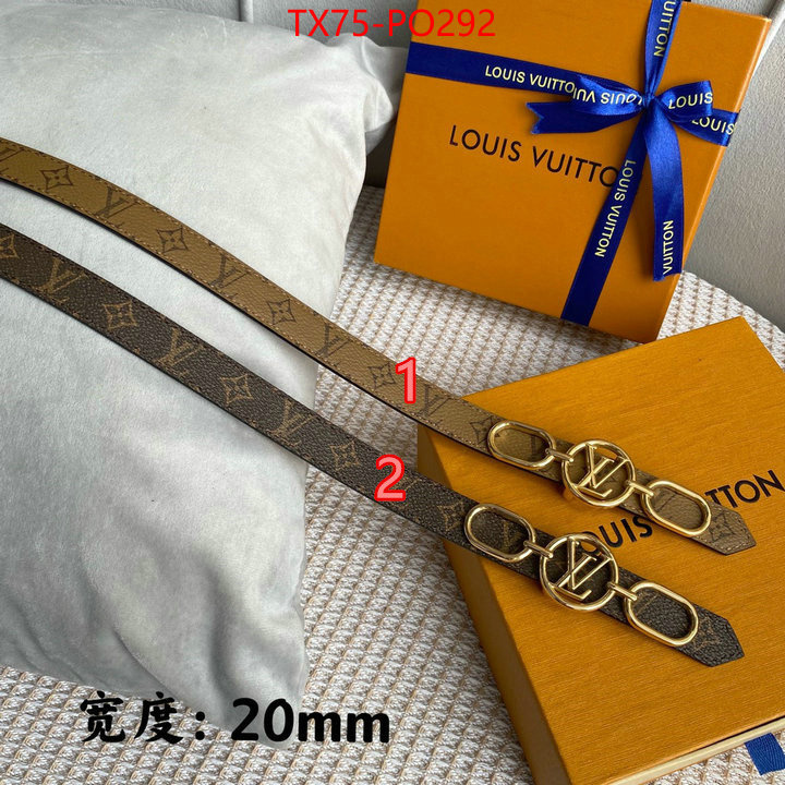 Belts-LV,the best quality replica , ID: PO292,$: 75USD